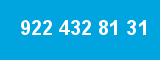 922 432 81 31